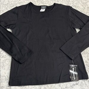 Vintage Southern Lady Black Long Sleeve Tee NOS